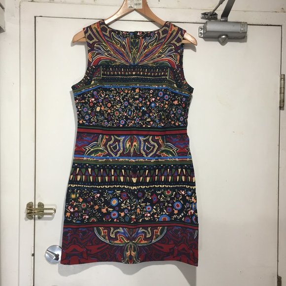 DESIGUAL SLEEVELESS MIDI DRESSES SIZE 42 - Picture 4 of 6
